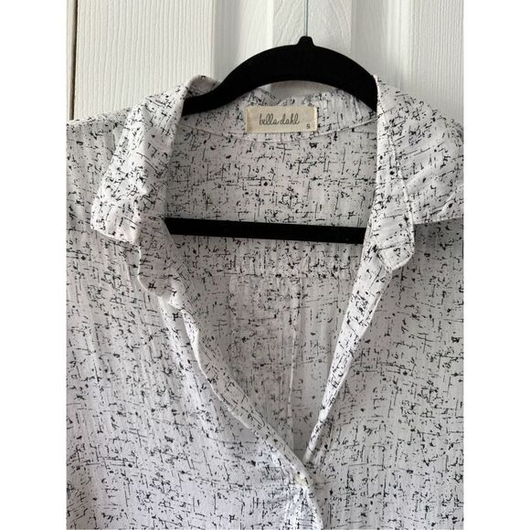 Bella Dahl XS “The Clean Shirt” Button Down - black & white - Picture 2 of 5
